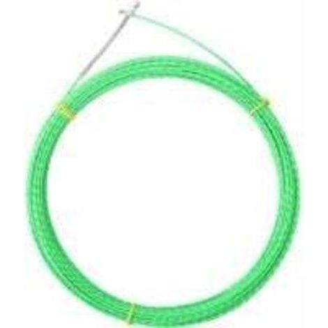 Tire Fil Électriques, Tire Fils Electricien Aiguille 4mm,Tire Fils Electrique Professionnel avec Ressort de Guidage,Polyester Kit Rétractable d’Installation Pour La Pose De Câbles,Vert,10m (1/5)