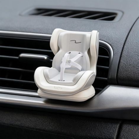 Désodorisant pour siège de voiture pour poupée, diffuseur de voiture d'aromathérapie (gris, 11 x 10 x 12 cm) (1/5)