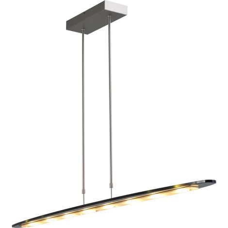 Lampe de salle à manger Vigo 2 140cm nickel avec noir - 2436-37-05-DW (1/3)