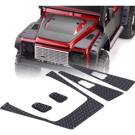 Stainless steel intake grille for Traxxas TRX-4 RC car, 1/10, sturdy and durable. (1/5)
