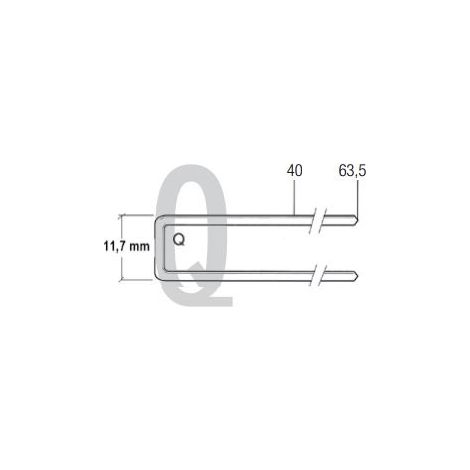 Agrafes Q galva SENCO 45 mm - boite de 8800 - 18383