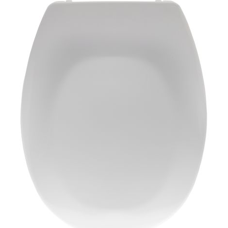 Abattant WC universel en thermodur – Fixations anti-mouvements – Installation rapide en 3 étapes – Dimensions 36,3 x 43,6 x 5 cm – 2201STXRU000 – Bemis