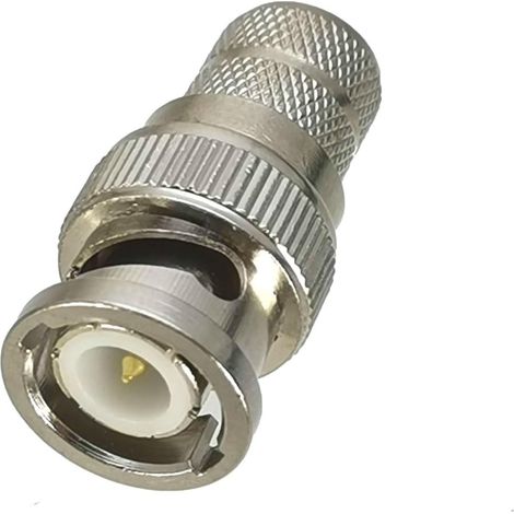 Connecteurs BNC Mâles - Lot de 10 - Plaqué Nickel - Pour Câbles RG8 LMR400 - Adaptateur RF 50 Ohms - Installation Antenne (1/4)