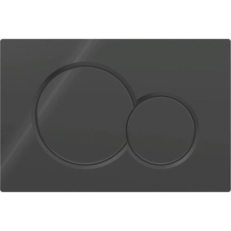 Plaque d'actionnement Geberit Sigma01 pour double chasse d'eau : Noir de jais RAL 9005 (115.770.DW.5) (1/4)