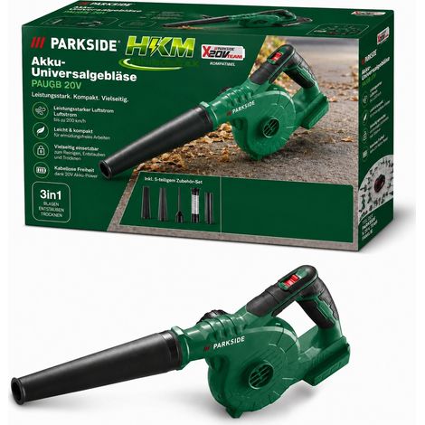 PARKSIDE 20 V Akku-Universalgebläser PAUGB, Laubbkäser ohne Akku und Ladegerät