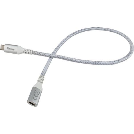 Equip Kabel USB-C 3.2 - C StSt 1.00m 5A 4K60Hz ws