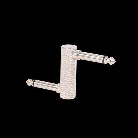 6.35 mm copper male-to-male audio adapter with 90° elbow, 6.5 mm mono mixer adapter (L-type) (1/3)