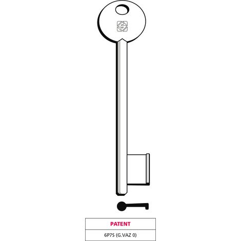 Silca CHIAVE A MAPPA 6P7S (G. VAZ 0) PATENT 5.00 pz
