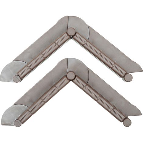 Bordure de jardin décorative en plastique MARRON- pour pelouses, parterres, plates-bandes et chemins - de conception articulée unique, 10 m de long x 6 cm de haut, en plastique de haute qualité avec p (1/5)