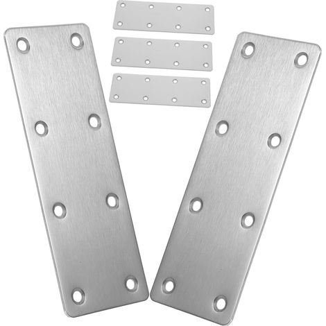 Edelstahlwinkel 50 x 140 mm mit 40 Schrauben 5 Stück für