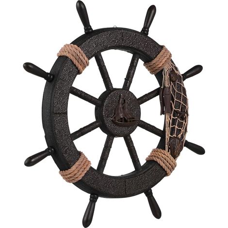 Wheel Decoration Wall Decoration Sailing Boat Theme Wall Decoration (1/5)