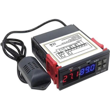 STC-3028 24V Digitalthermostat, Temperatur- und Feuchtigkeitsregler (siehe Abbildung) (1/5)