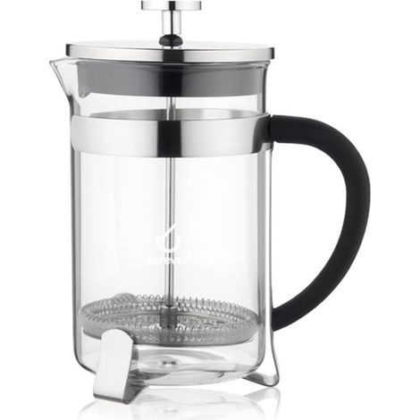Riess Kelomat Forever Filtro Jarra Café Prensa francesa 0,8 litros vidrio acero inoxidable