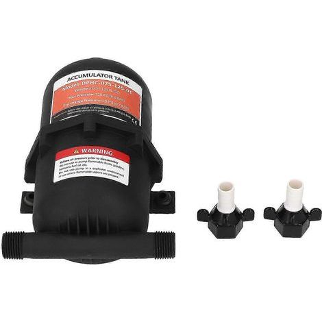 Réservoir accumulateur de 0.75 litre. pression maximale de 125 PSI. interface 1/2 MNPT. compatible avec les pompes à eau pour camping-cars. bateaux. caravanes et fourgons aménagés. (1/5)