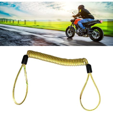 Antivol moto câble ressort antivol flexible léger antirouille rappel pour motocyclette (1/5)