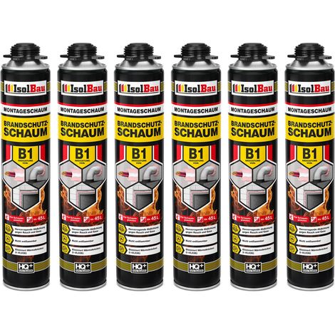 IsolBau Feuerfester Schaum B1 Brandschutzschaum 6 x 750 ml (1/5)