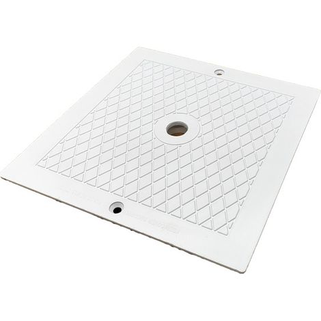 Couvercle d'écumoire carré 25,4 cm – Plastique haute qualité – Installation facile – Pour skimmer de piscine et spa (1/5)