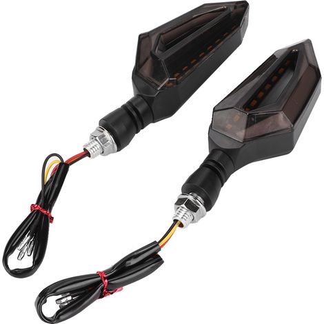 Qiilu Clignotant, moto 2Pcs Led Clignotants Feux clignotants Lampe Fit. (1/5)