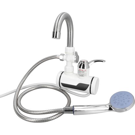 Eosnow Robinet chauffe-eau électrique 3000W, instantané, sans réservoir, rotatif, rapide, avec pomme de douche, prise ue, 220 à 240V (1/5)