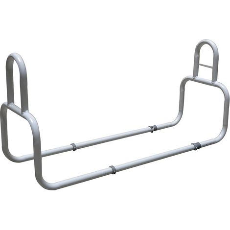 Herdegen 430920, Barandilla de Cama de Doble Cara con Sistema de Sujeción de Seguridad para Cuidado de Adultos, Plata (1/3)