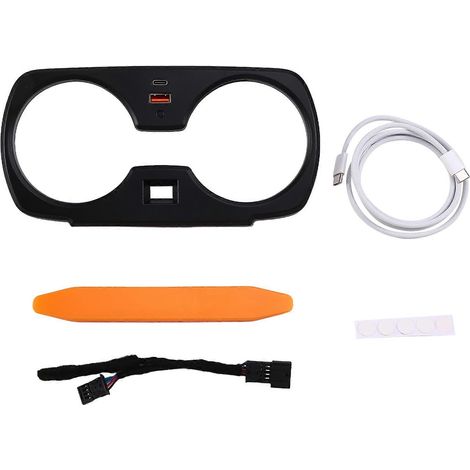 Cadre de porte-gobelet LED 11 couleurs pour BMW Série 3 G20 I3 I4 2020-2024 - Éclairage d'ambiance - Moulures intérieures (1/5)