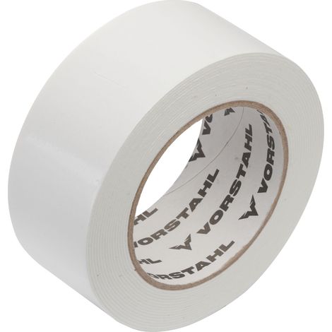 Ruban adhésif double face, mousse EVA blanche 19 mm x 5 m Vorstahl (1/3)