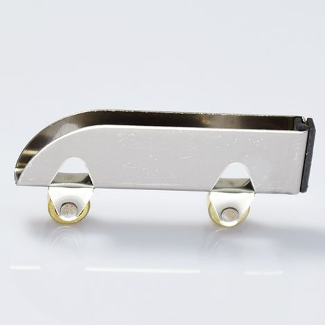 CCYKXA Lot de 4 poulies coulissantes en verre et acier inoxydable pour rail de penderie, roue coulissante, double volant en verre, poulie de porte d'armoire, poulie de verre de 5 mm d'épaisseur - Vis  (1/5)