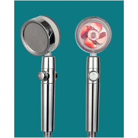 Cabezal de ducha antical, ahorrador de agua, cabezal de ducha helicoidal de alta presión con giro de 360°, sistema de filtrado de tres etapas, rojo - Fei Yu (1/5)
