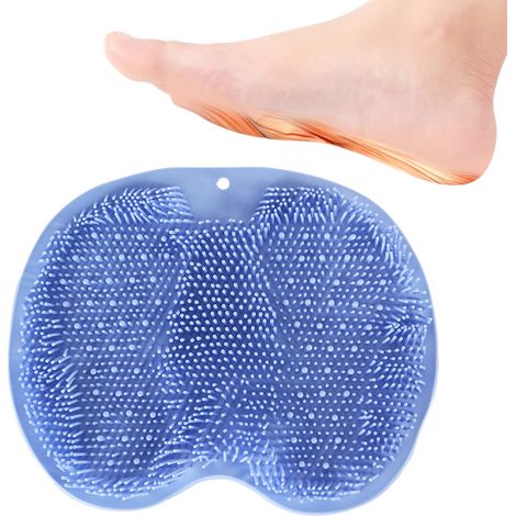 -Bain de massage pour salle de bain pour éliminer les peaux mortes, laver les pieds, coussin de bain antidérapant en silicone