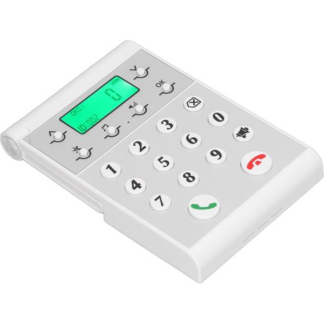 Interphone sans fil 1000m, appel clair, réseau intelligent, système mains libres, poste maître blanc (1/5)