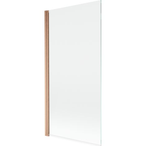 Mexen – Paroi de baignoire 1 volet 90 x 150 cm – Verre trempé transparent – Finition cuivre brossé – Mobile/Pivotant – Réglage largeur – 8A90900016500 - MIST 90 X (1/4)