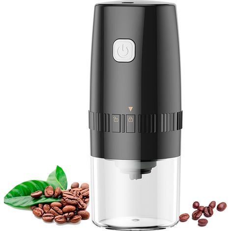 1 Moulin à café électrique, meules coniques en céramique, réglage mouture, rechargeable USB, portable pour voyage (1/5)