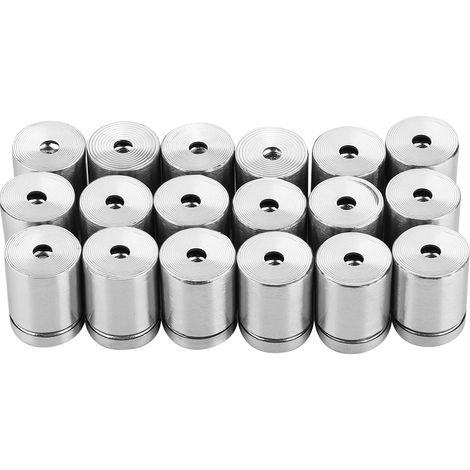 18pcs Vis de Fixation Publicitaire M19x25mm en Acier Inoxydable, Clous de Montage pour Verre, Pin's de Support en Kit (1/5)