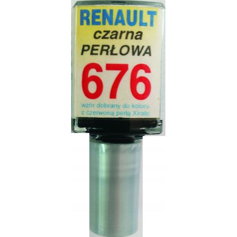 Retoque de pintura para Renault 676 Negro Perla, reparación de arañazos, 10 ml ARA (1/5)