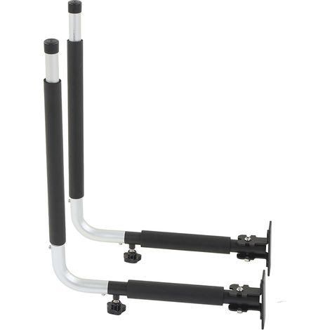 Support de rangement pour kayak, supportant une charge de 40 kg, en alliage d'aluminium, télescopique, pour planche de surf, mural, pour boîte à outils ou coffre de toit. (1/5)