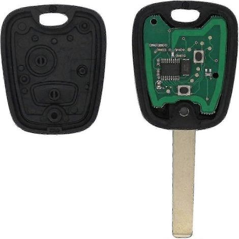 Clé complète avec électronique à programmer PLIP Peugeot 107 207 307 407 106 206 306 406 Citroën - Bon état (1/5)