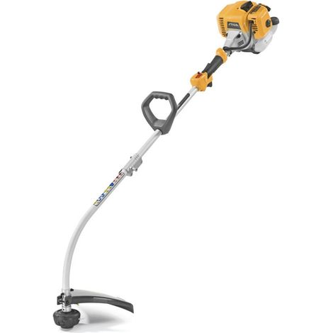 STIGA GT 330 A Benzin-Rasentrimmer, 25,4 cm³, 38 cm – Tap&Go-Doppelfadenkopf, Gebogener Schaft – Für Rasenkanten