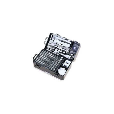 Kit de tournevis 135 en 1, tournevis magnétiques de précision, embouts Torx, outils multifonctions isolés, kit d'outils à main pour la réparation de téléphones portables (gris) (1/5)