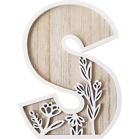 Lettres En Bois - 5 Pouces - Alphabet A À Z - Peinture Possible - Décoration Murale Pour Chambre D'Enfant Mariage Maison - Lot De 26 (1/5)