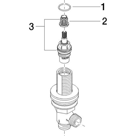 Dornbracht 9017110403290 robinet d'arrêt latéral pièces de rechange (1/3)
