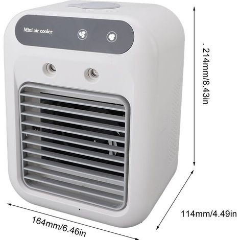 Mini-Klimaanlage, leichte und effiziente tragbare Klimaanlage mit Sprühwassertank (500 ml) für Zuhause, Büro und Reisen (1/4)
