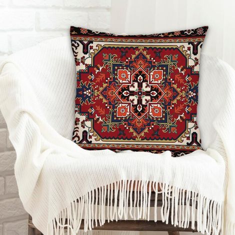 Housse de coussin pour décoration intérieure résistant aux tachespour canapé lit salon chambre