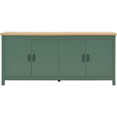 Buffet 4 portes vert 180 cm - Sana (1/5)