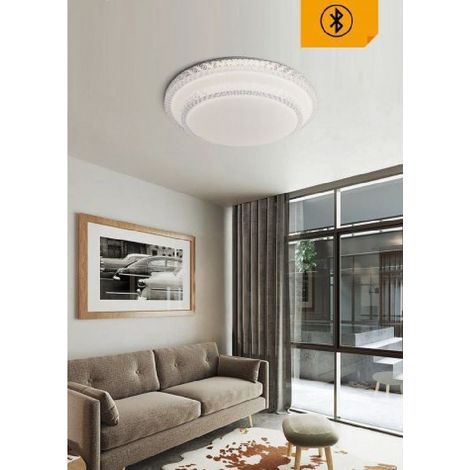 TrAdE Shop Traesio - Plafoniera Led Bt 60w Rotonda Lampadario Soffitto Cct Luce 3000k-6500k Pn-12-3c - (1/3)