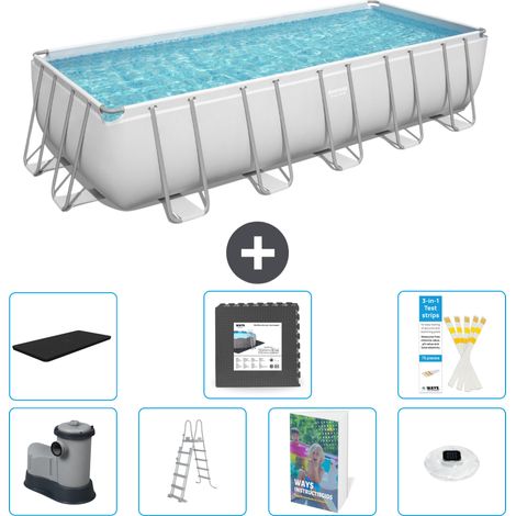 Bestway Bestway Power Steel Rectangulaire - 640x274x132 cm - 8-pièces S608 (1/4)
