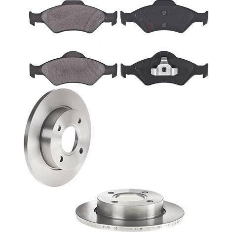KIT FRENI ANTERIORI compatibile con FORD FIESTA IV (JA, JB) - DISCHI + PASTIGLIE OEM: FDB1393, FDB1394 / 16299 , 15981 , 17007 /SOSTITUZIONE DIRETTA/BASSA POLVERE/SILENZIOSO