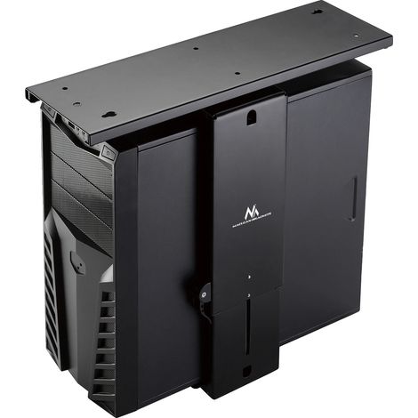 Supporto per laptop, design regolabile, soluzione salvaspazio, nero (1/5)
