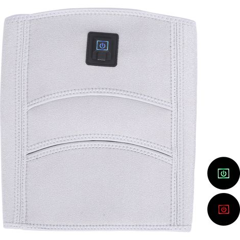 Genouillère Chauffante Électrique avec Contrôle de Température 3 Réglages, Compression Articulaire, Coussin Thermo Chauffant Gris, Taille Unique (1/5)
