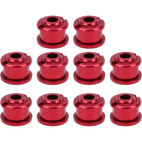 10 Vis pour Plateau de Vélo 4.9mm en Alliage d'Aluminium - Bicyclette Montagne Single Speed, Rouge (1/5)