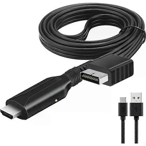 Convertisseur mini pour PS1 / compatible HDMI, adaptateur de 100 cm, entièrement numérique, pour HDMI, convertisseur pour tapis - JXLGV (1/4)